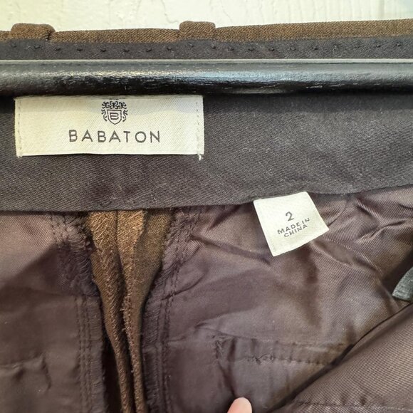 Aritzia Babaton Publish Wool Pant, Heathered Cocoa - Size 2 - Picture 5 of 7